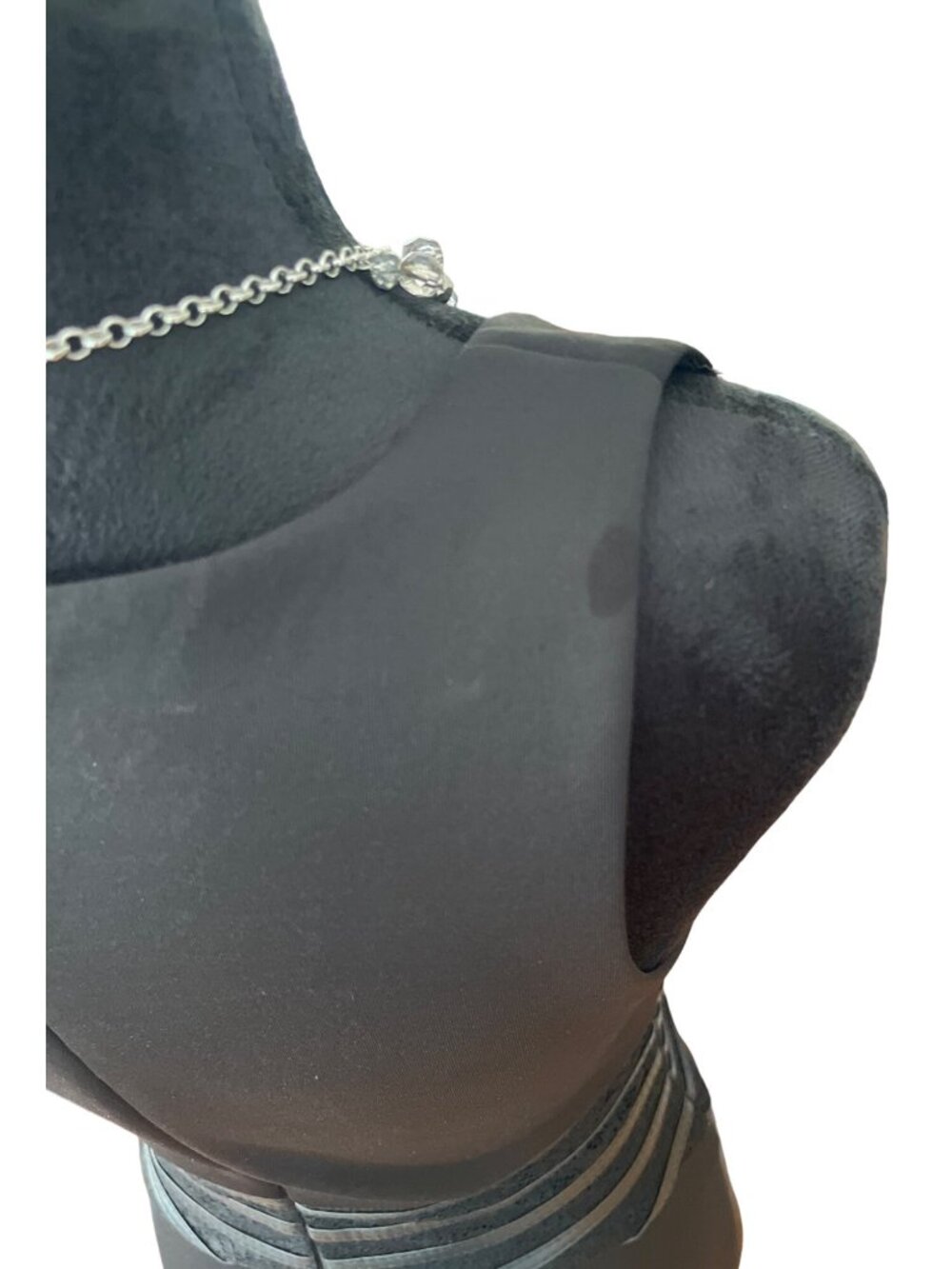 GUESS Black Faux Leather V-Neck Bodycon Dress Size 2 Stretch Mini Party Dress - Picture 10 of 12